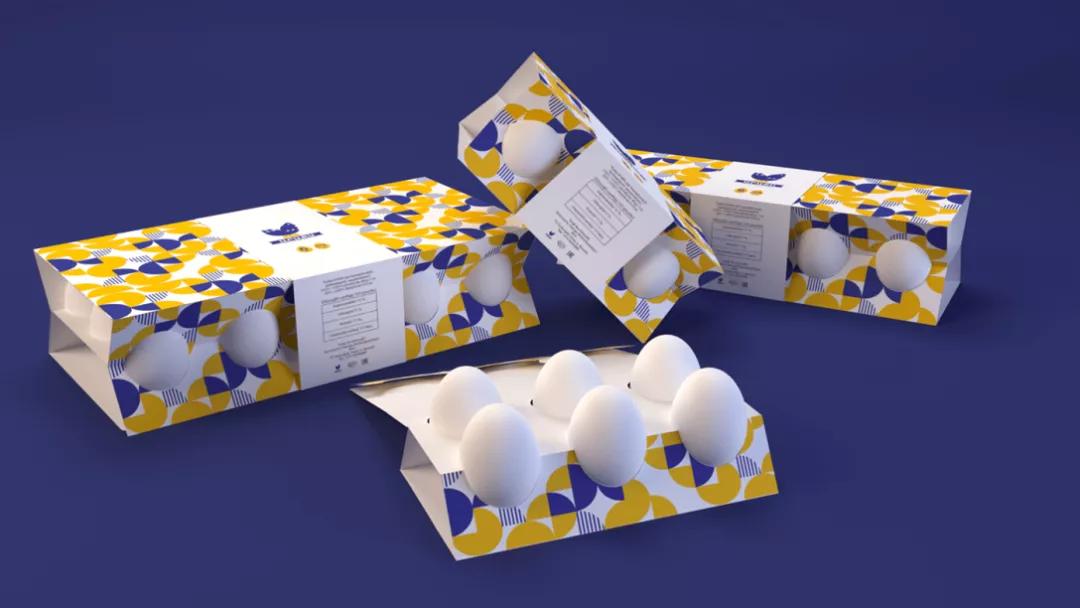 鸡蛋包装还可以这样利用,鸡蛋包装设计清新风格