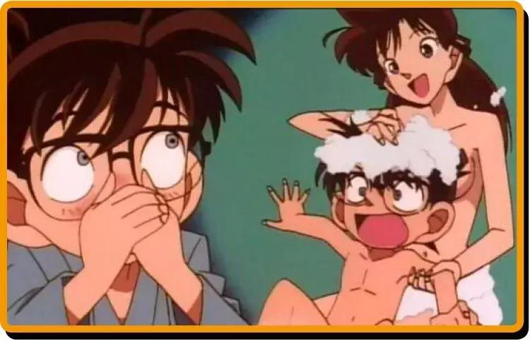 小兰帮柯南搓背是哪一集,小兰背柯南