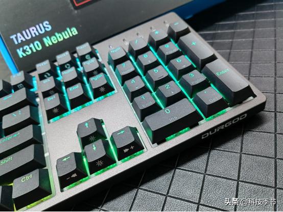 杜伽k310w机械键盘体验,杜伽k310机械键盘简单上手