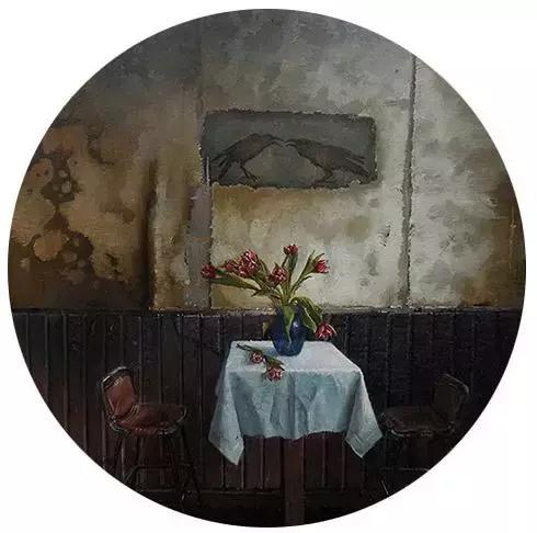 去艺术馆旅游回来画一幅画,油画风景随身带