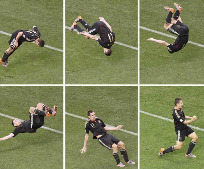 盘点十大足坛庆祝动作,劳尔欧冠帽子戏法