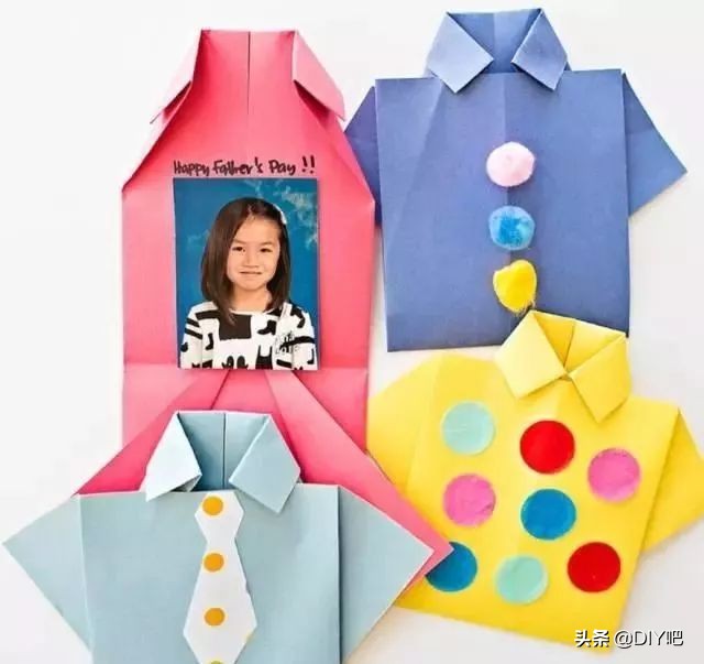 父亲节礼物手工教程使用白色的纸,8-12岁父亲节手工礼物卡纸
