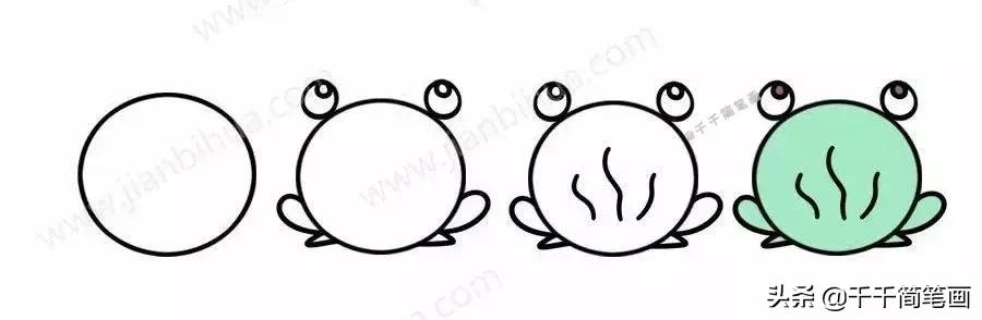 超级可爱的简笔画动物头像,呆萌小动物头像图片简笔画