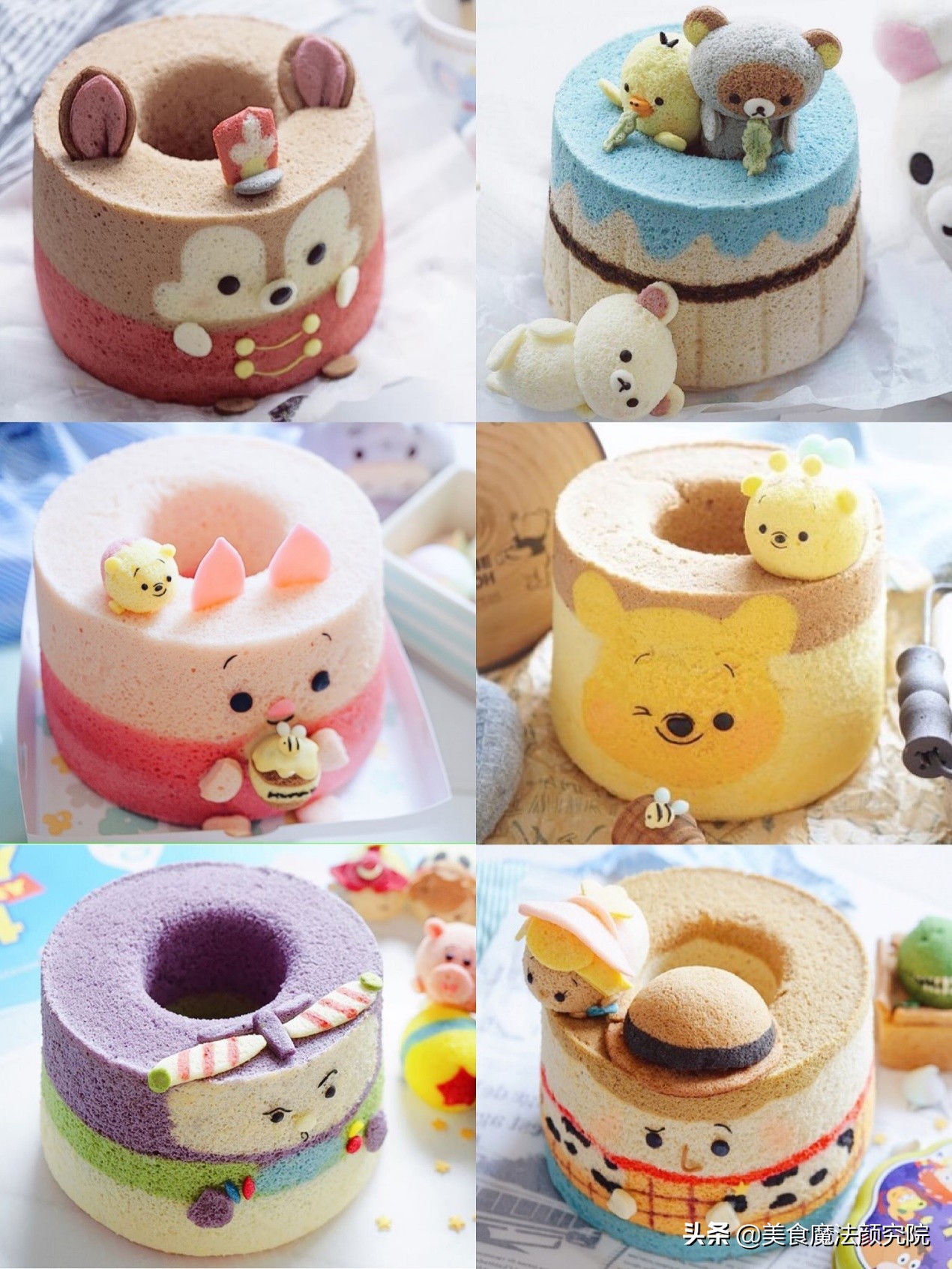 百变造型戚风蛋糕,百变小樱图案的蛋糕