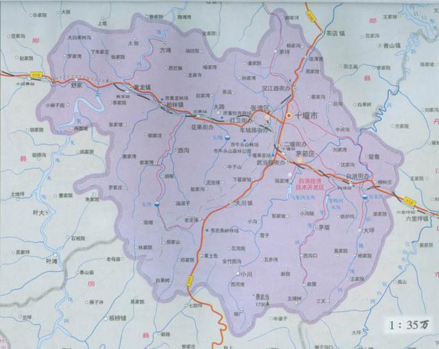 十堰茅箭区与张湾区地图,十堰张湾区和茅箭区有什么区别