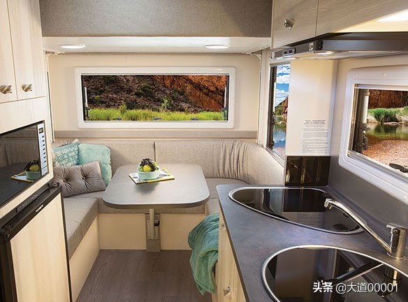 皮卡房车最佳方案布局,皮卡房车后置厨房布局