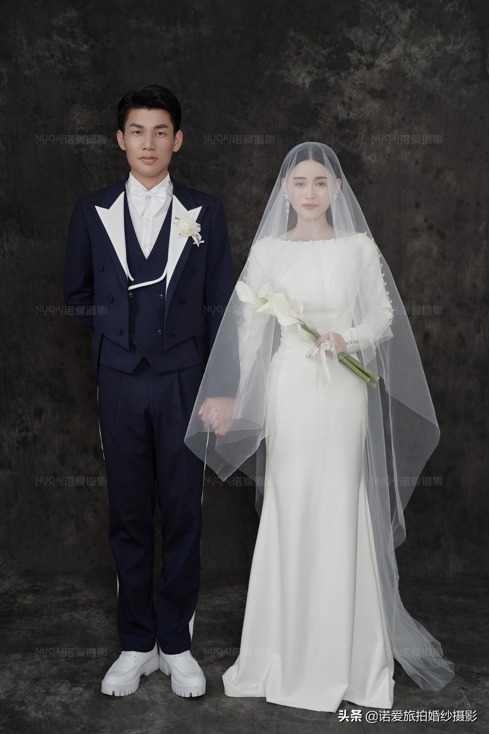 不一样的婚纱照拍摄俏皮又清新,冷暖色婚纱照