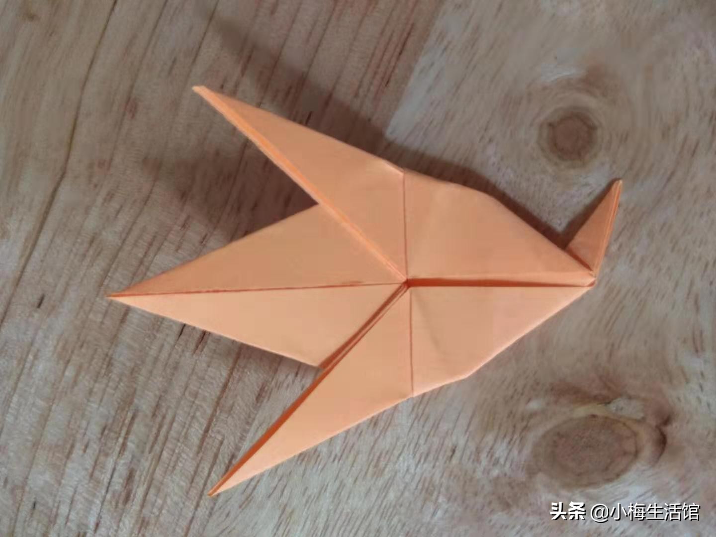 可爱的手工折纸小鱼,折法简单,适合小朋友学的折纸鱼