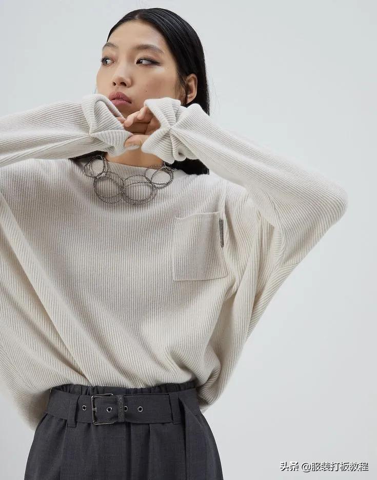 针织圆形口袋视频教程,针织开衫口袋怎么织