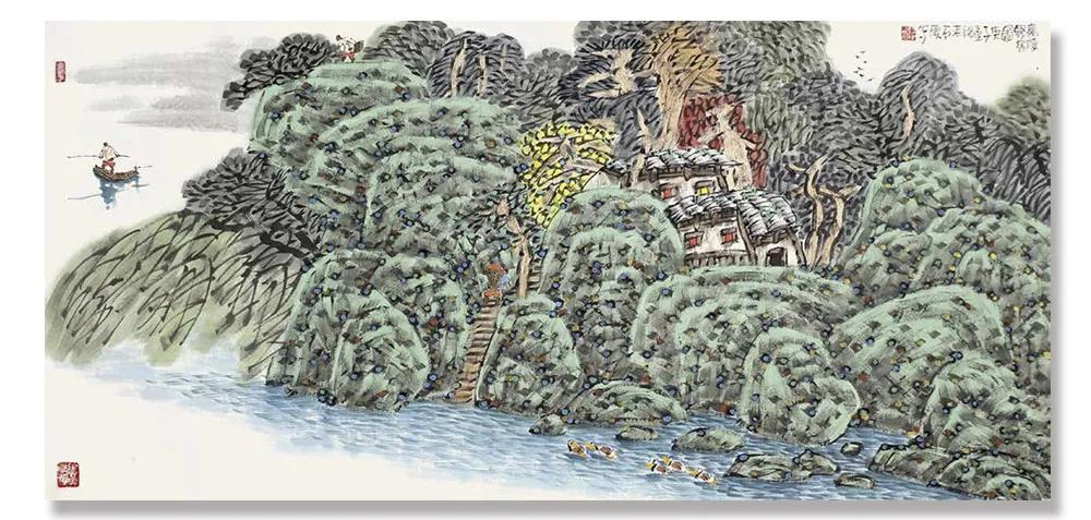 谢定超现代山水画艺术,谢定超山水画欣赏