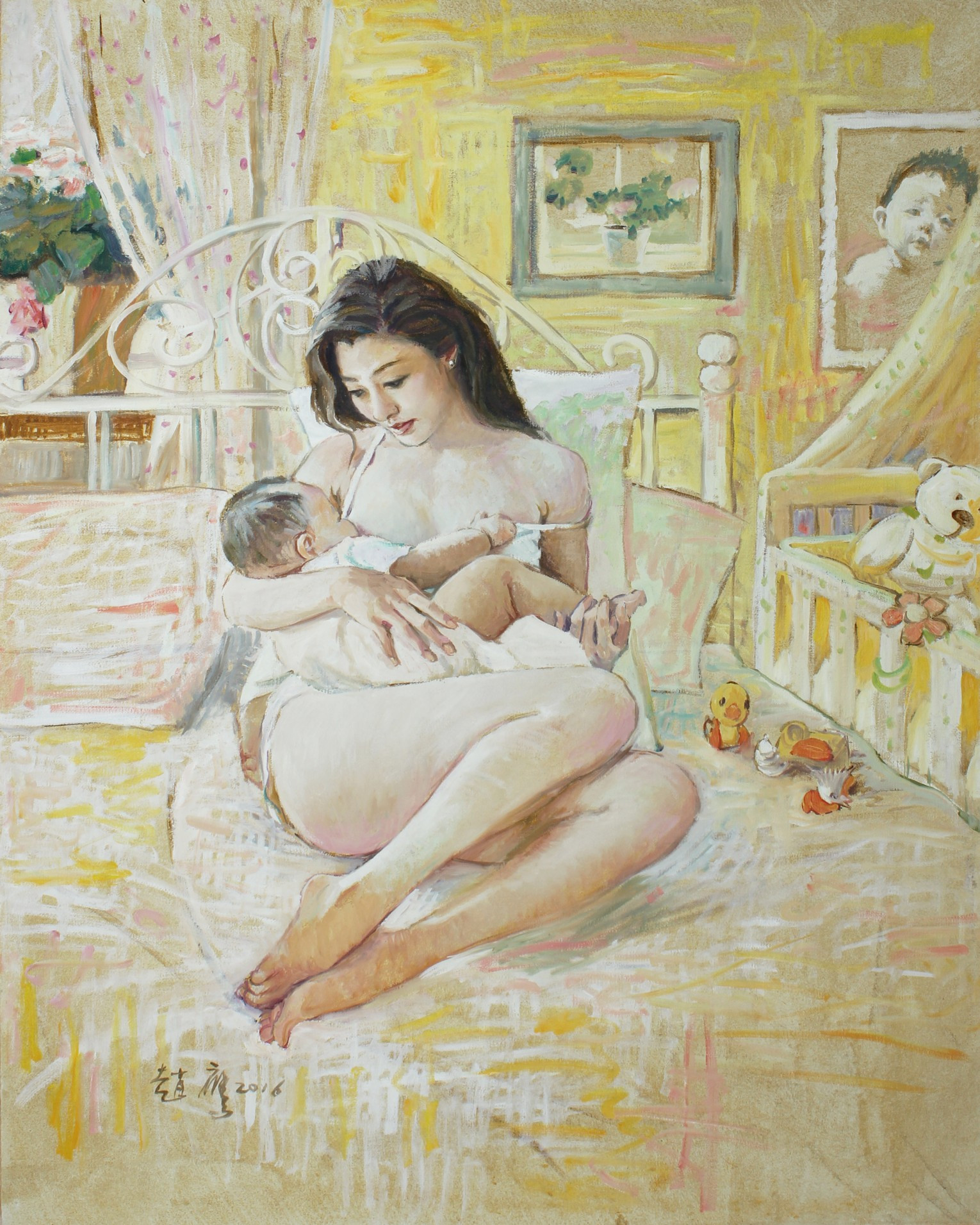 柠檬汁氤在水中　角落里美人如茵——画家赵鹰的写意油画