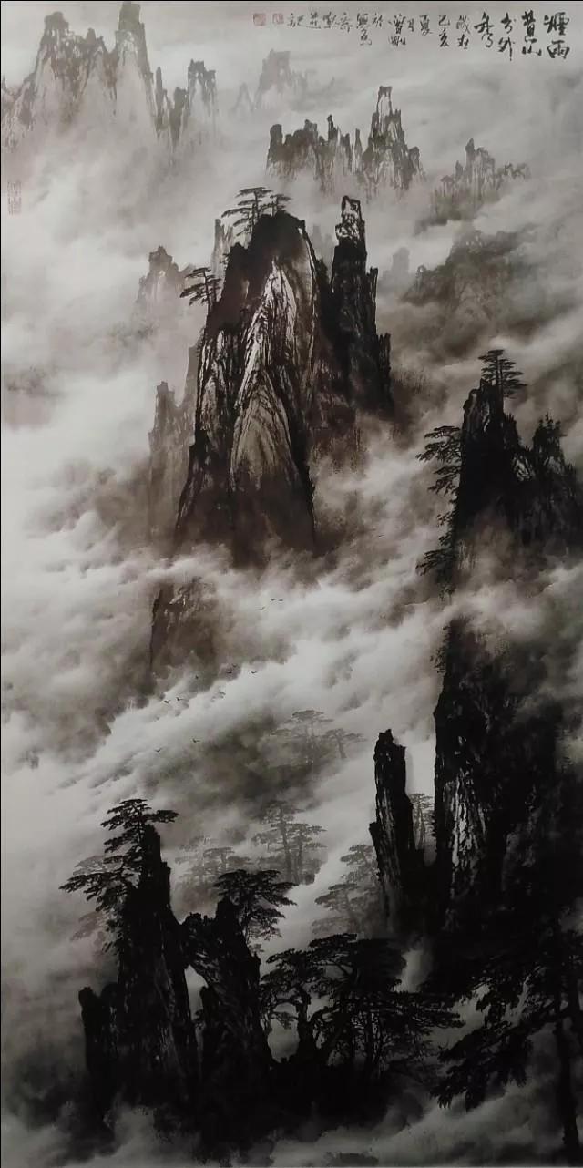 曾刚国画山水技法4,曾刚雪景国画山水画图片