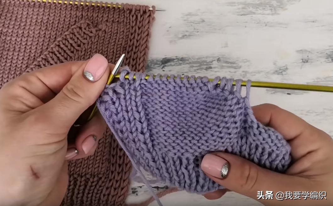从下往上织暗口袋怎样编织,织口袋的教程