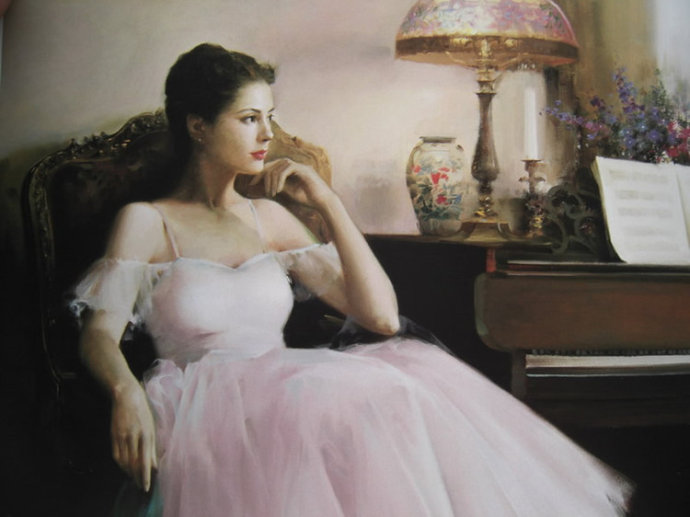 中国油画大师何岸油画欣赏,何岸油画风景写生作品