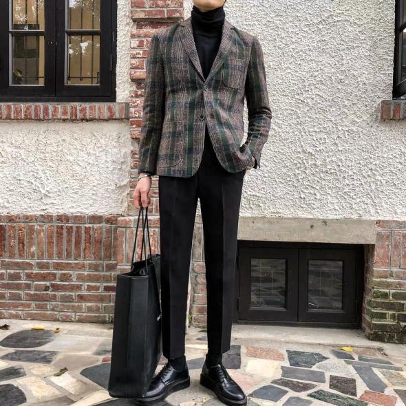 张大大红毯造型,张大大机场牛仔裤