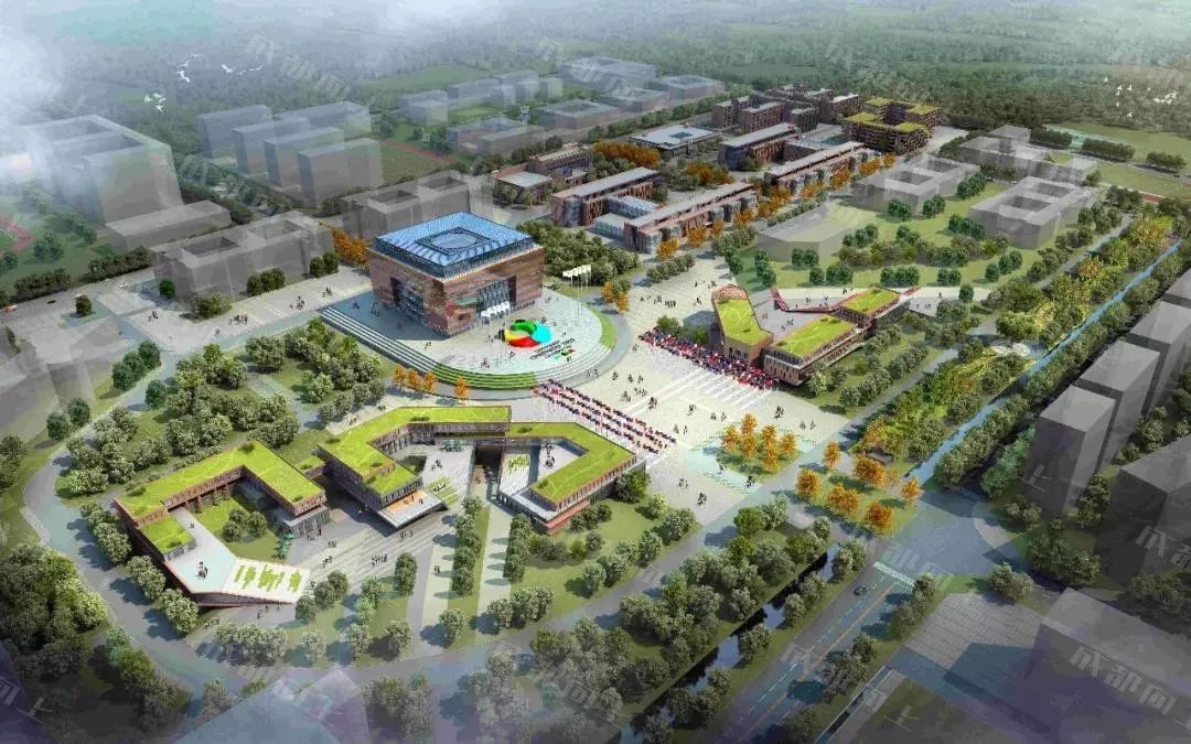 大运村建设火热朝天，成都大学已经上天