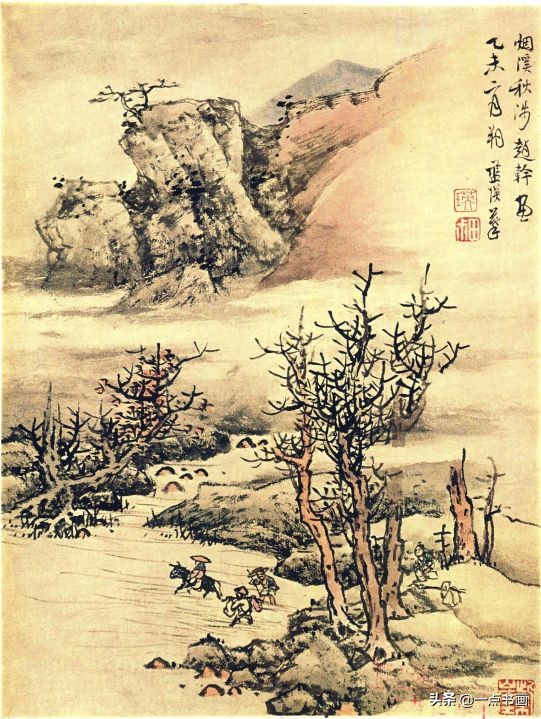 明画家蓝瑛溪山幽居图,明蓝瑛山水画全集