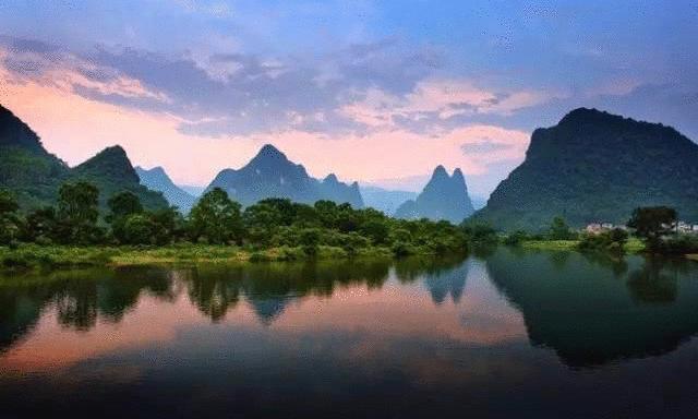 桂林山水甲天下的画卷怎么描写,桂林山水甲天下江南风光美如画