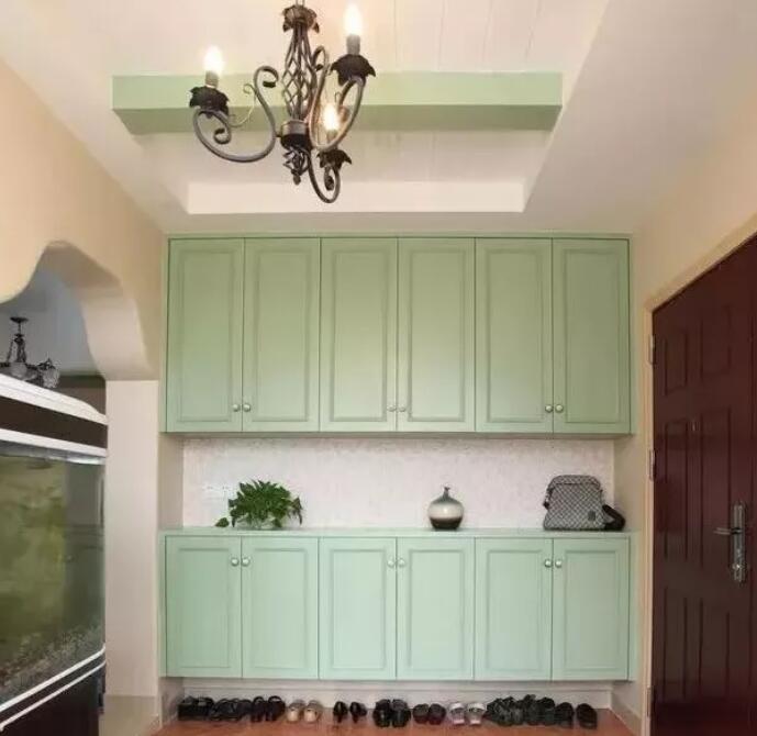 入户门厅造型设计,入户只能做一扇门的鞋柜怎么设计