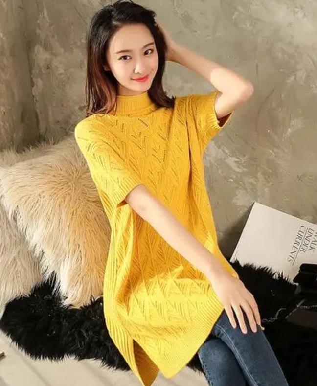 40岁穿针织半裙秋冬搭配,针织开衫搭配半身裙时髦更显气质