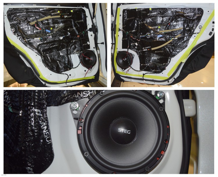 丰田酷路泽汽车音响改装丹拿音响，好听的音响听不腻！昆明发烧友
