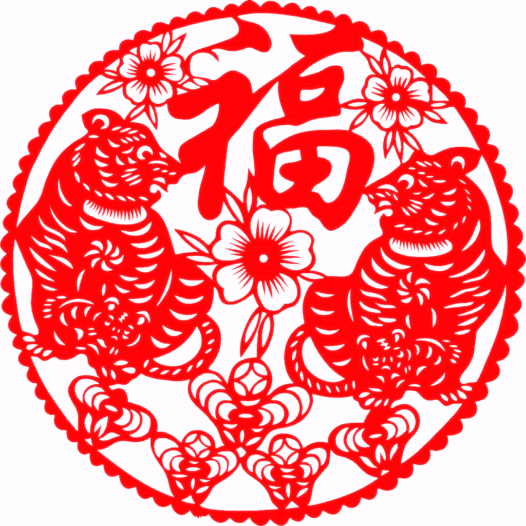 对称图形剪纸窗花,民俗窗花介绍