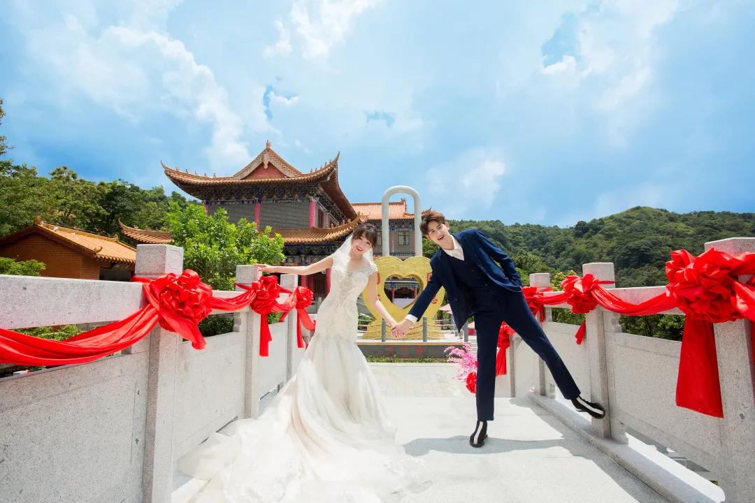 观音山婚纱照怎么拍,厦门旅拍婚纱照观音山