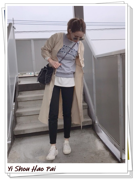 无帽灰色卫衣怎么搭配才好看,灰色无帽卫衣穿搭图片