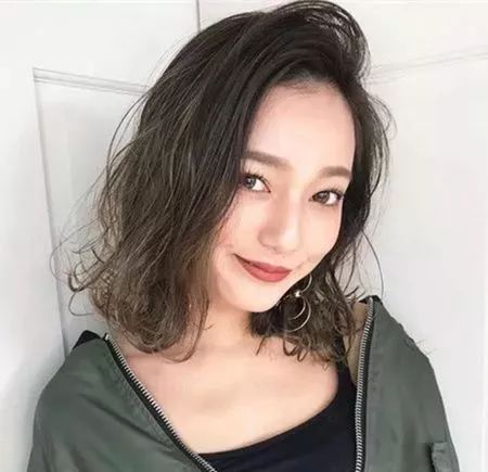 长脸型中长发烫发图片大全,小脸型中长发烫发