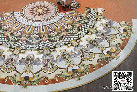 仿水刀和真水刀拼花的区别,设计师讲解水刀拼花效果