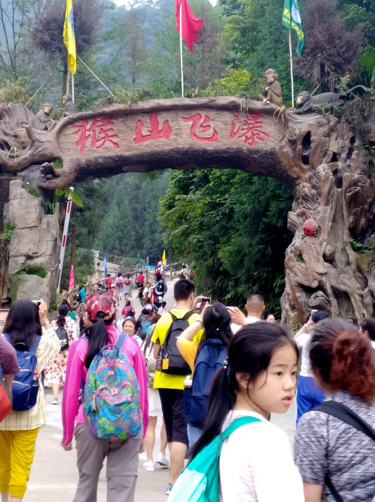 猴山飞瀑,猴山飞瀑旅游区地图