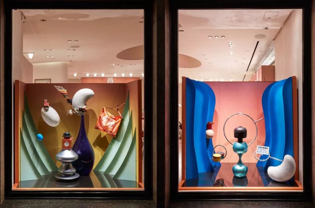 爱马仕橱窗展示设计手绘图,爱马仕2023橱窗设计最新款