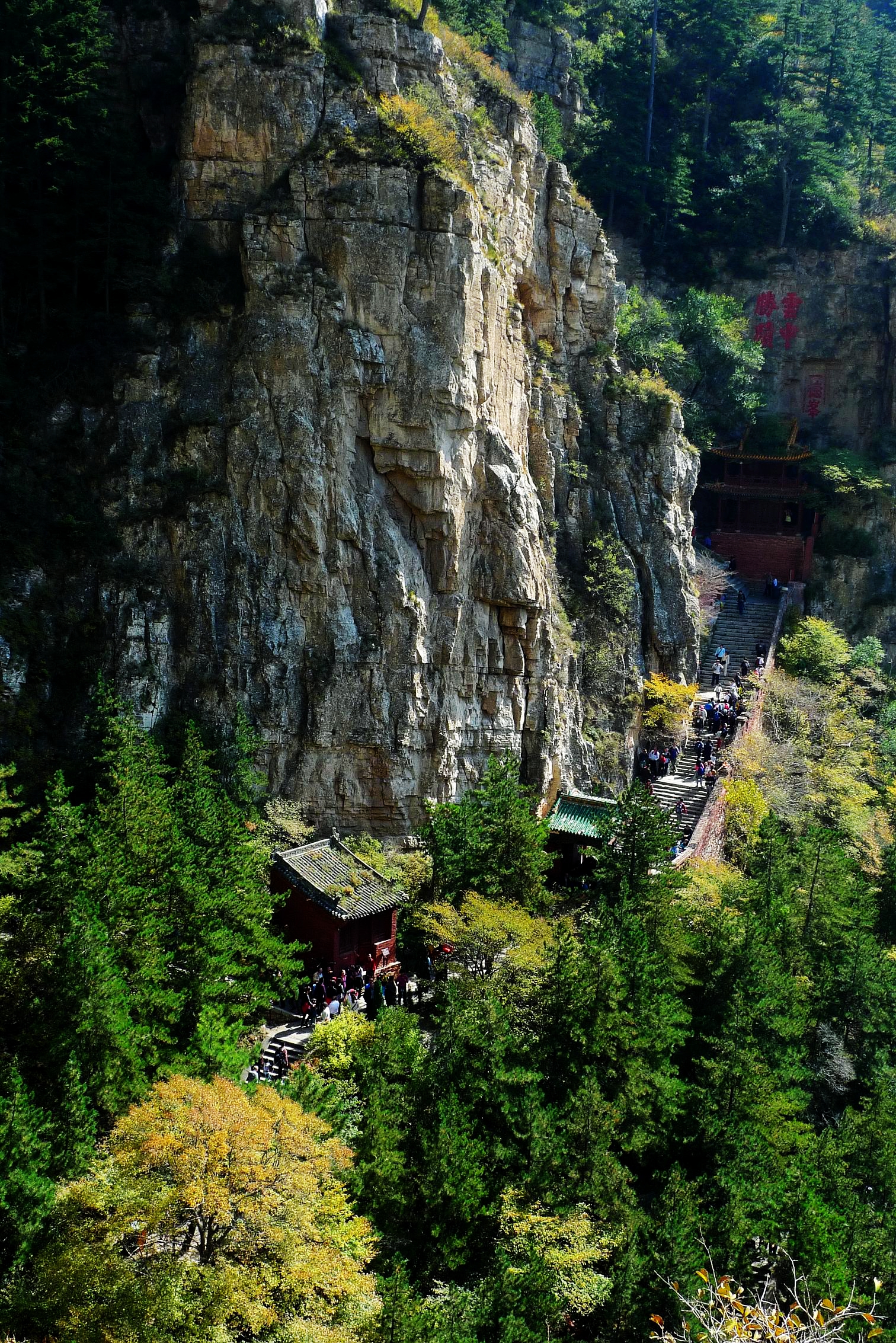 恒山悬空寺简介,悬空寺的壮观简介