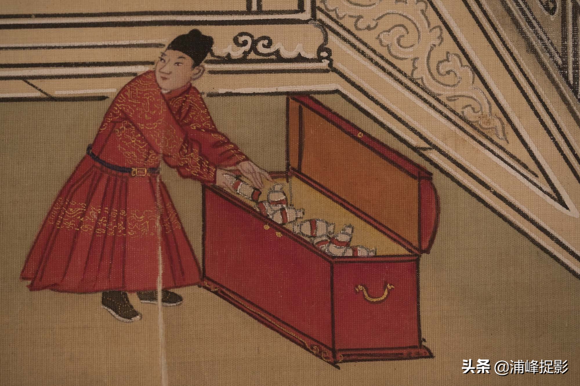 明朝皇帝出土古画,一幅明朝皇帝的古画