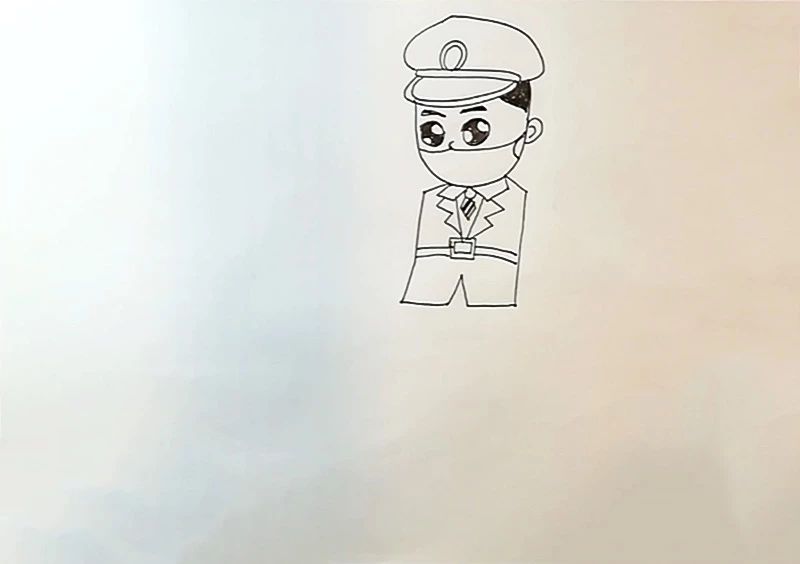 《抗病毒警察》--美美老师教你学画画