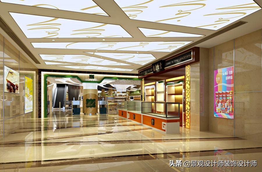 商场店铺设计案例图纸,超市设计图解大全