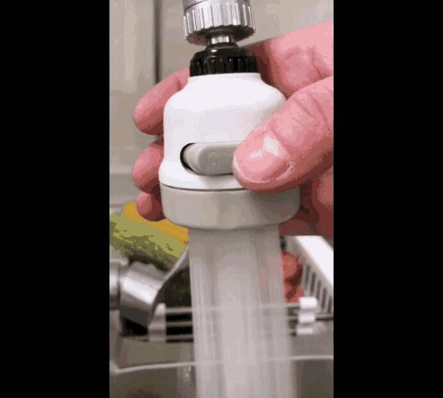 国货新品防溅水花洒，洗碗碟360°一冲即净，1年节省300块水费