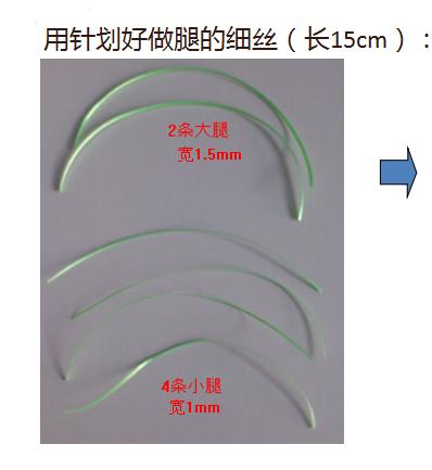 蚂蚱的编织过程图片,蚂蚱的制作方法