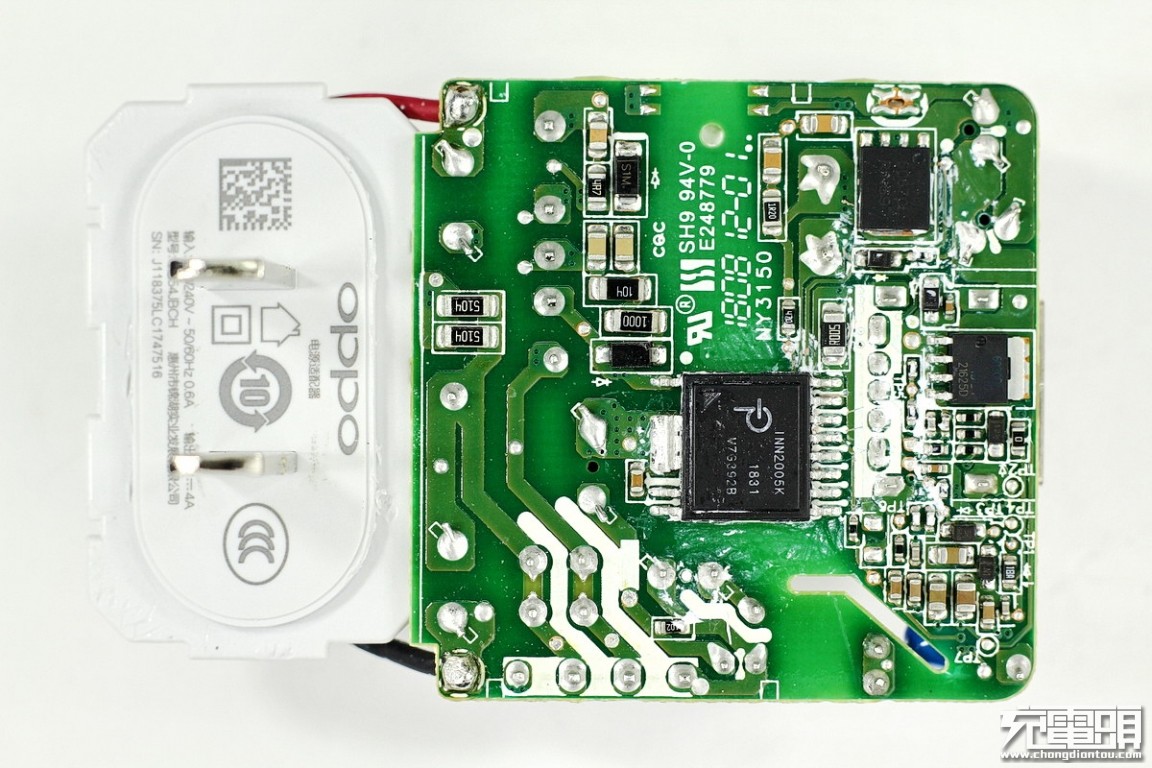 oppo手机电源适配器怎么拆开,拆解报告oppo240w无线快充手机