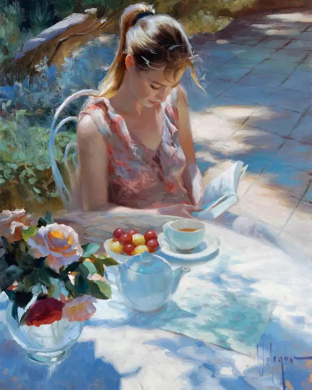 俄罗斯油画艺术人物写真,俄罗斯著名油画笔下的阳光少女