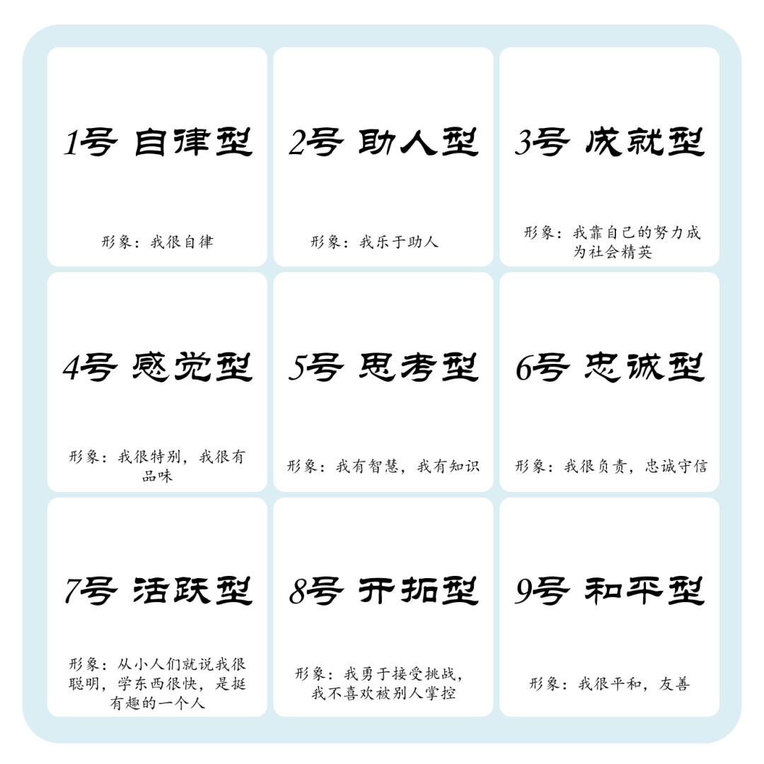 九型人格名人代表,来看看你是九型人格的哪一种