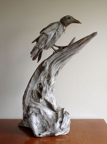 木头艺术创意作品,木头雕塑艺术品制作