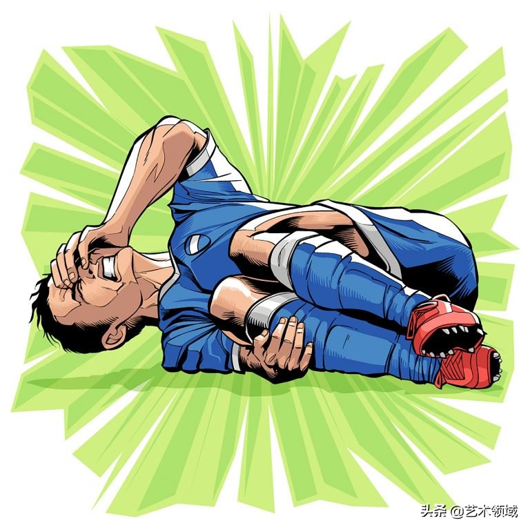 法国足球队插画,足球杯插画