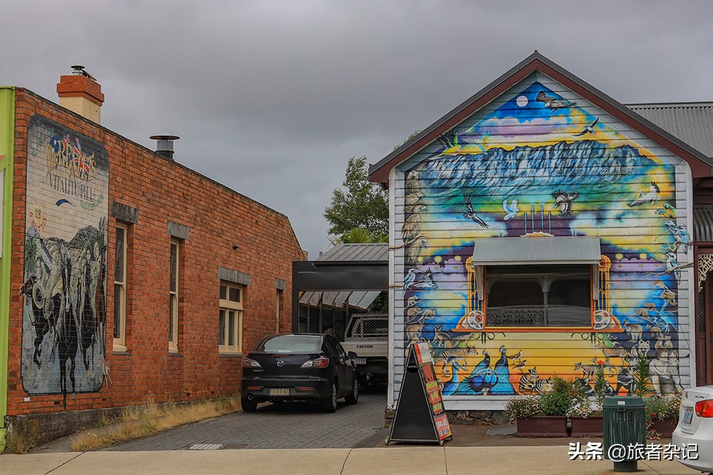 谢菲尔德壁画小镇图片,塔斯马尼亚壁画小镇谢菲尔德小镇