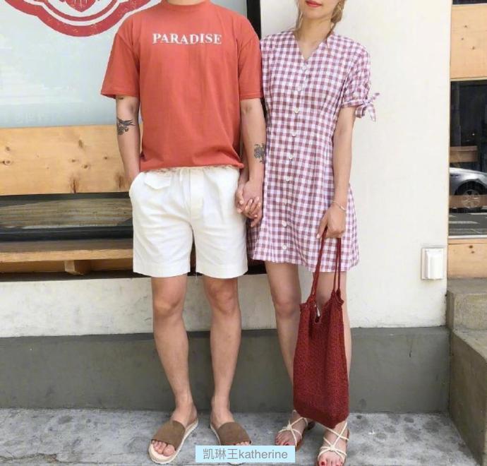 情侣装穿搭高级感整套,情侣装拼接照片