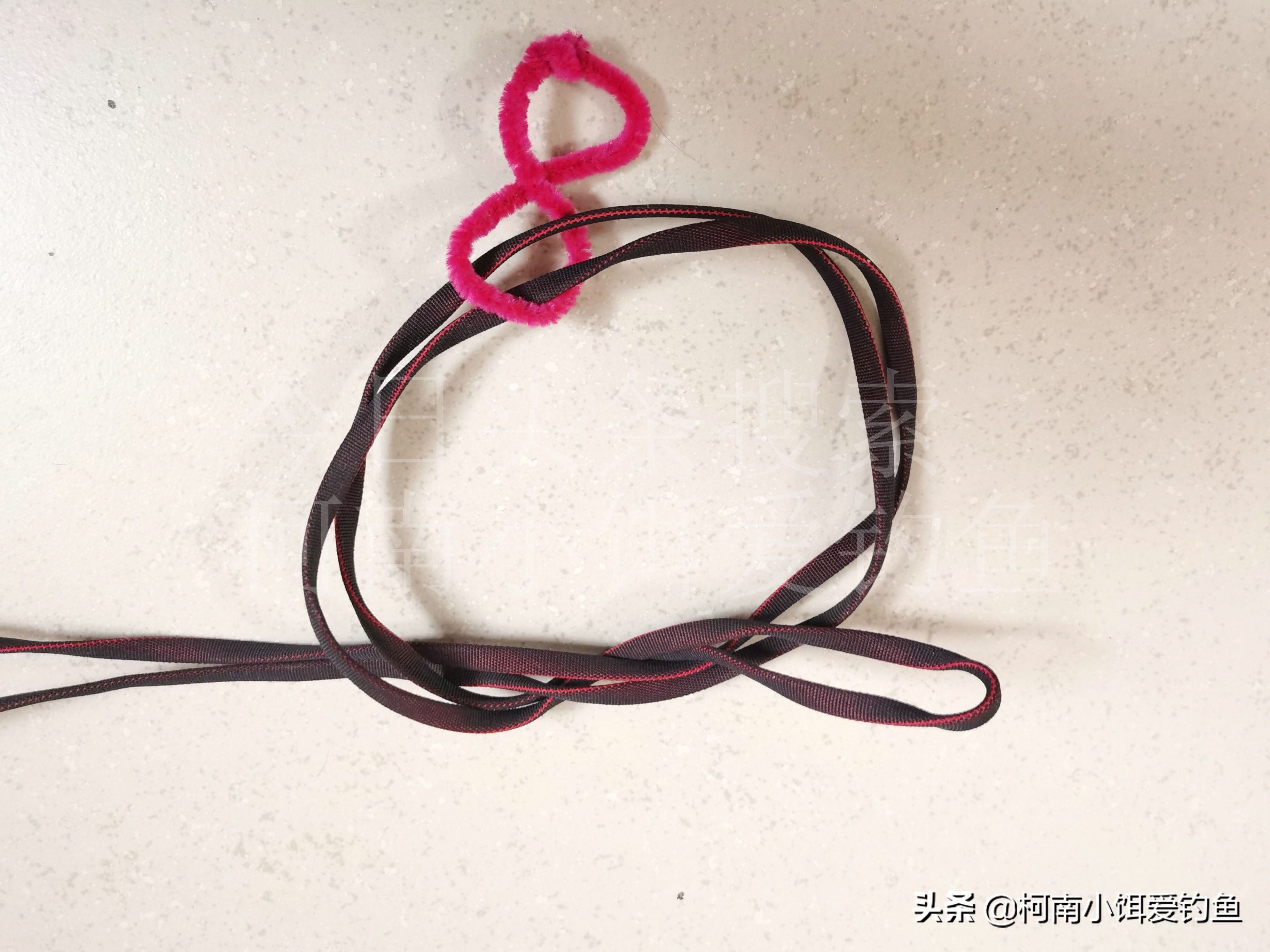 新手学钓鱼鱼线打结教程,钓鱼技巧鱼线打结方法图解