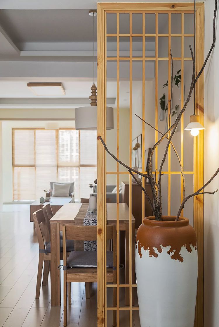 隔而不断的屏风设计,30公分的屏风