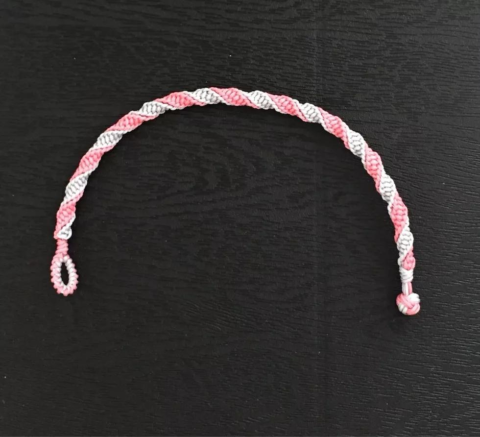 四种超仙气手链教程,简单又好看四根线编的手链