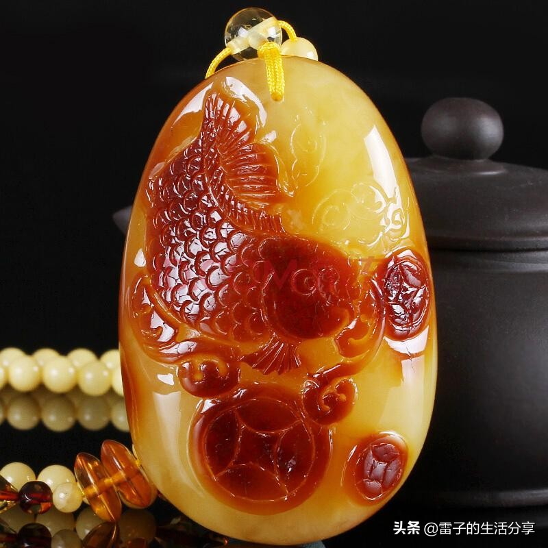 大尺寸星月菩提108颗蜜蜡配饰,文玩菩提子鉴赏