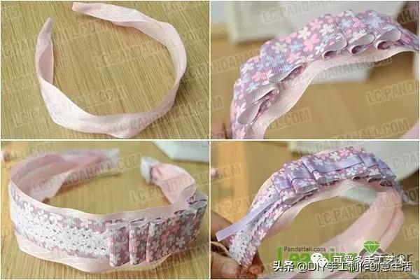 丝带做花带,做花带的教程